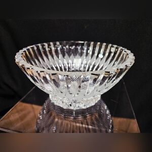 Vintage Polonia Lead Crystal 8" Bowl Polonia Crystal